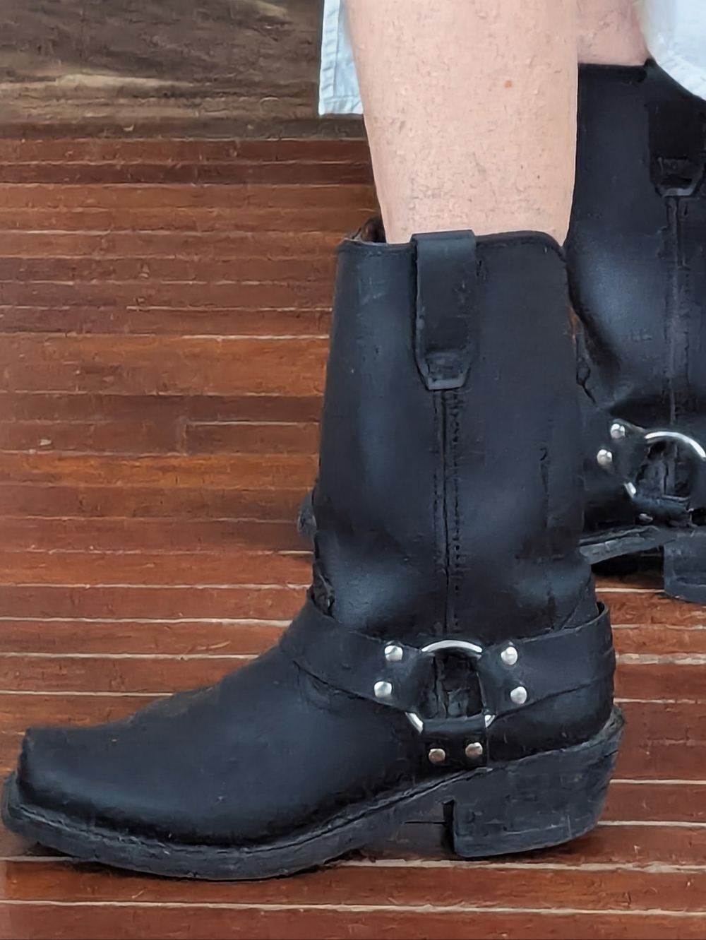 Durango Black Harness Moto Boots Women's 9 - Picture 5 of 8